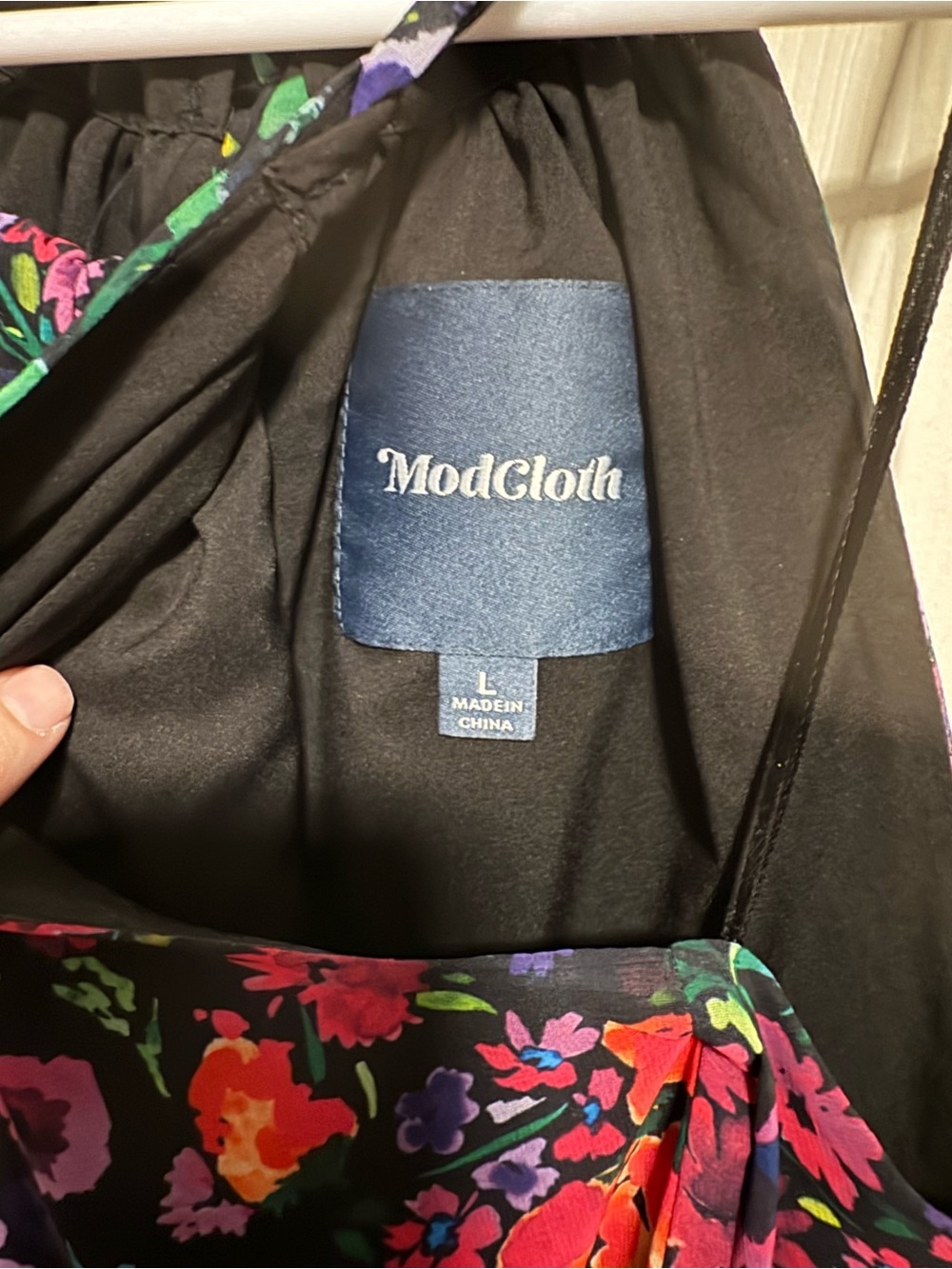 ModCloth Illuminated Elegance Chiffon Maxi Dress Large - Picture 4 of 4